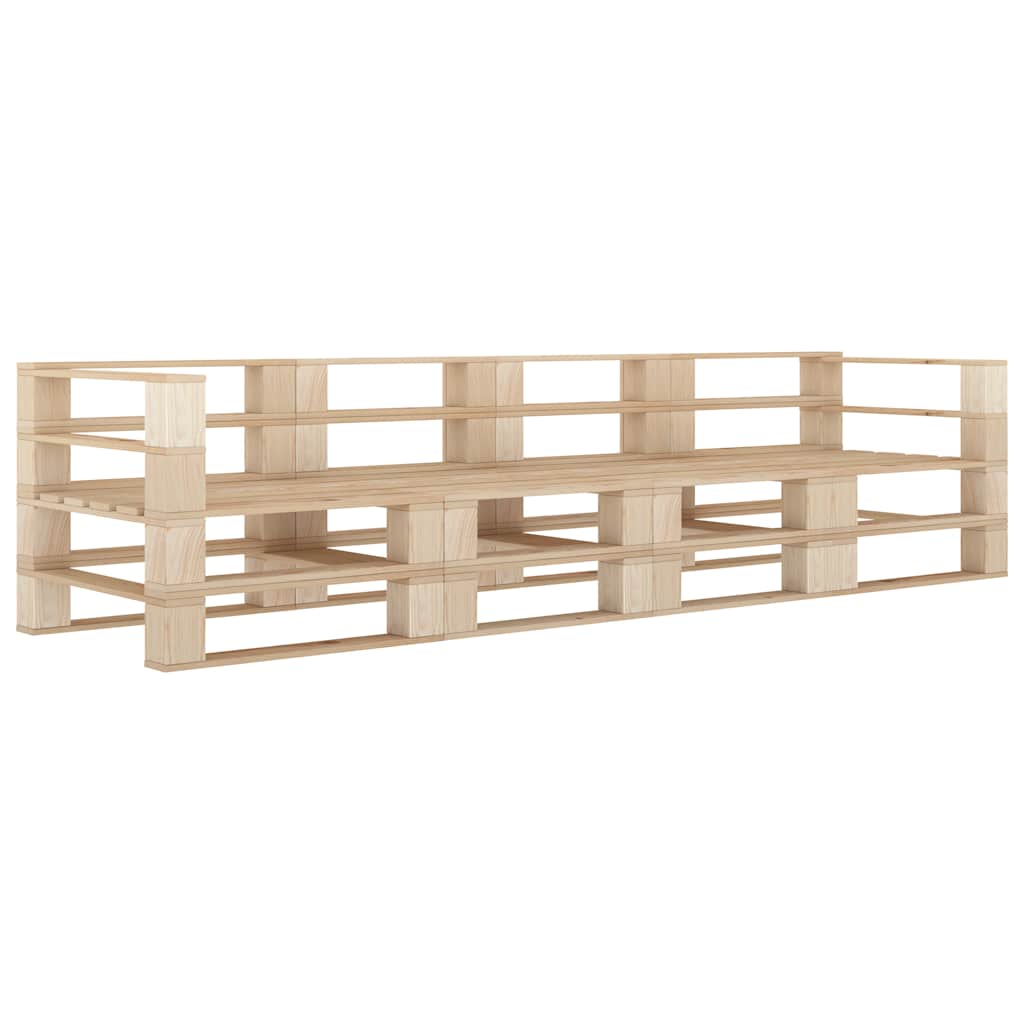 vidaXL Garten-Palettensofa 4-Sitzer Holz
