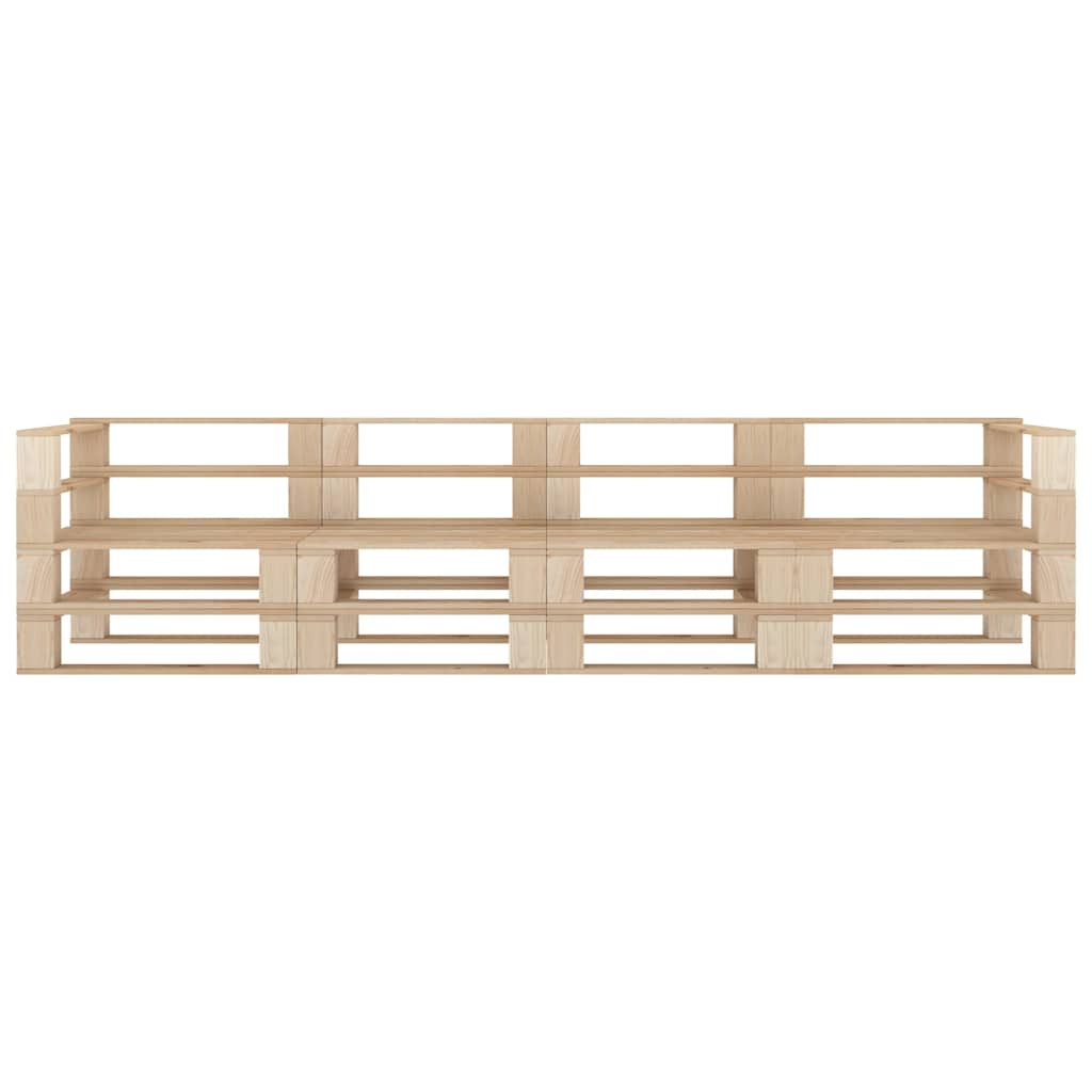 vidaXL Garten-Palettensofa 4-Sitzer Holz