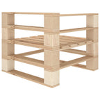 vidaXL Garten-Palettensofa 4-Sitzer Holz