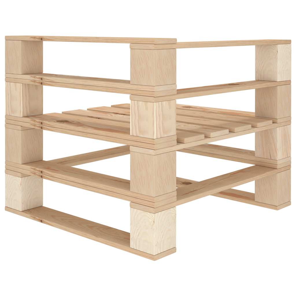 vidaXL Garten-Palettensofa 4-Sitzer Holz