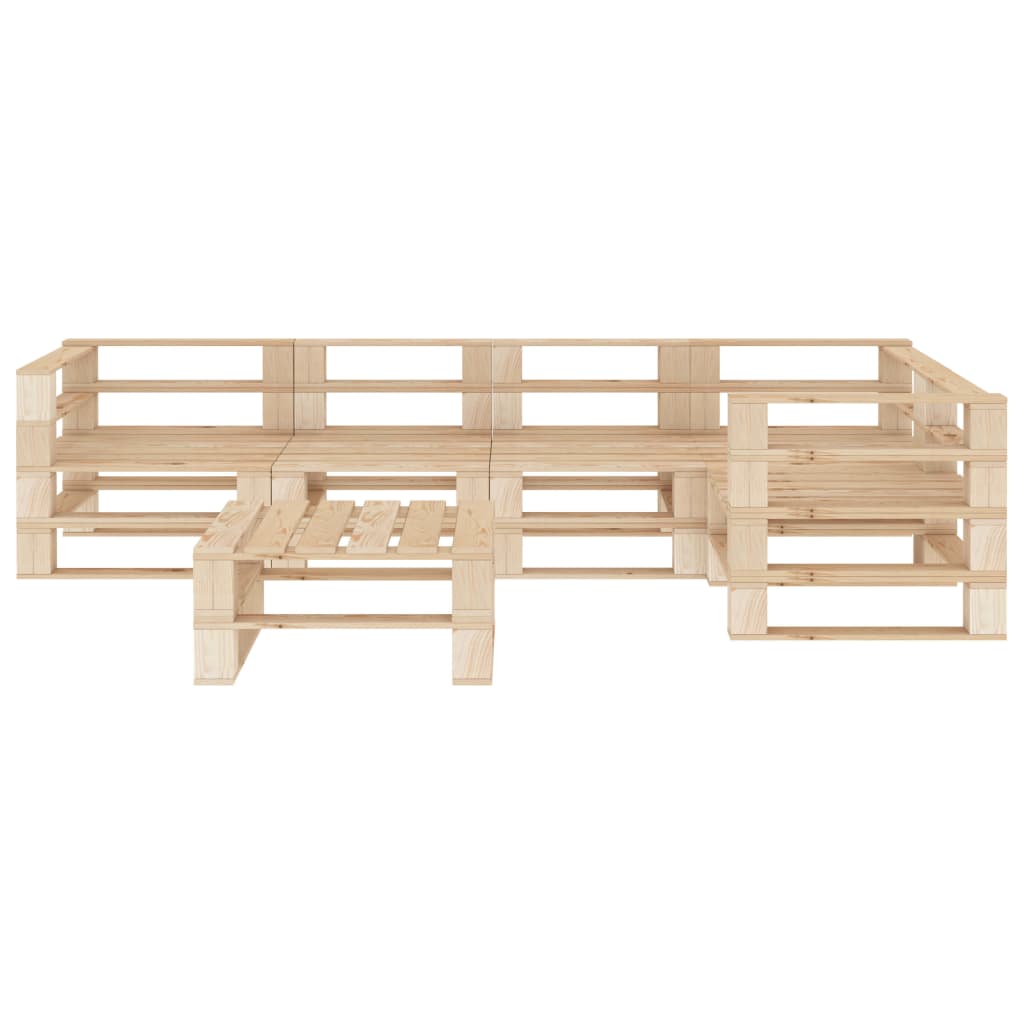 vidaXL 6-tlg. Garten-Lounge-Set aus Paletten Holz