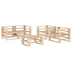 vidaXL 5-tlg. Garten-Lounge-Set aus Paletten Holz