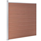 vidaXL Gartenzaun WPC 353×186 cm Braun