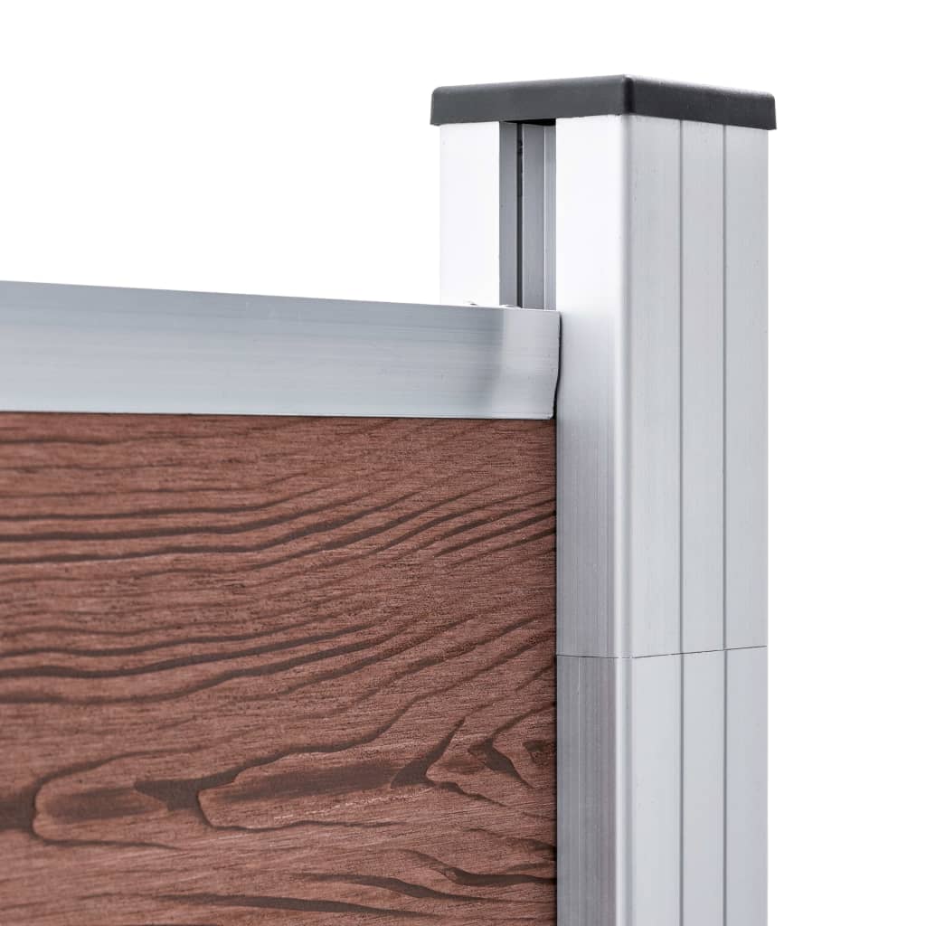 vidaXL Gartenzaun WPC 353×186 cm Braun