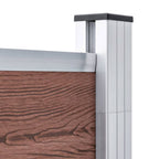 vidaXL Gartenzaun WPC 353×186 cm Braun