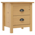 vidaXL Nachttisch Hill 46x35x49,5 cm Massivholz Kiefer