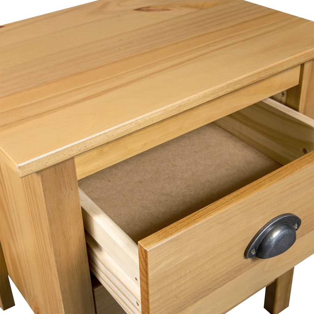 vidaXL Nachttisch Hill 46x35x49,5 cm Massivholz Kiefer
