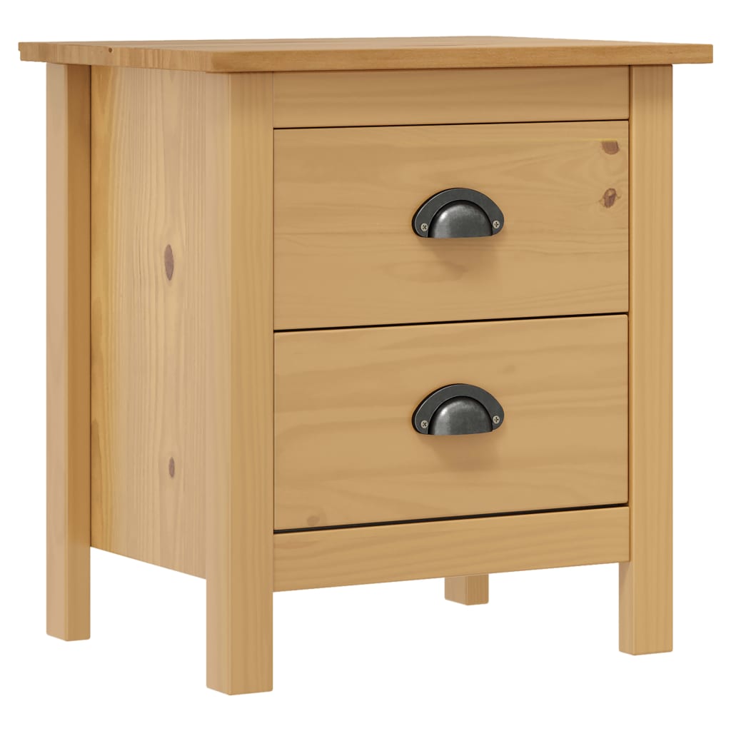 vidaXL Nachttische Hill 2 Stk. 46x35x49,5 cm Massivholz Kiefer
