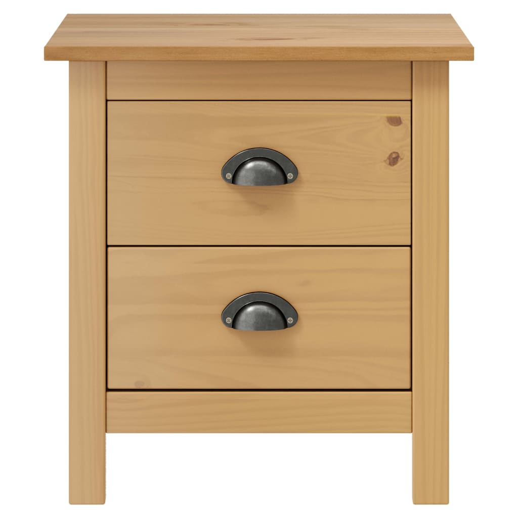 vidaXL Nachttische Hill 2 Stk. 46x35x49,5 cm Massivholz Kiefer