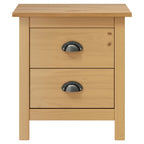 vidaXL Nachttische Hill 2 Stk. 46x35x49,5 cm Massivholz Kiefer