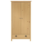 vidaXL Kleiderschrank mit 2 Türen Hill 89x50x170 cm Massivholz Kiefer