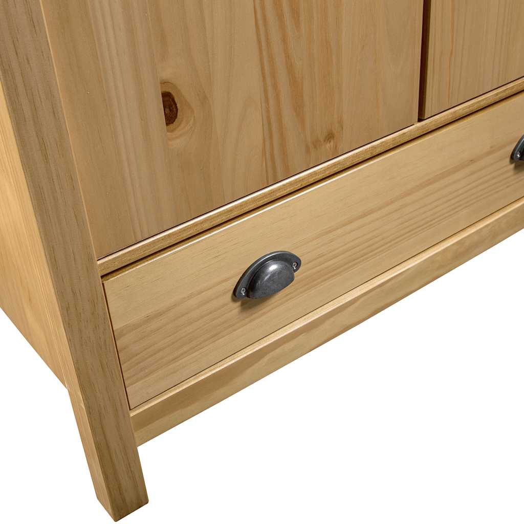 vidaXL Kleiderschrank mit 2 Türen Hill 89x50x170 cm Massivholz Kiefer