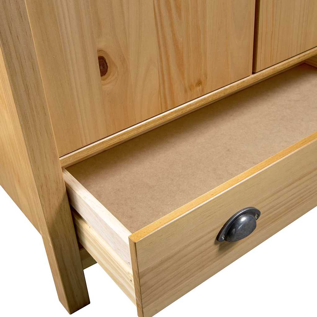 vidaXL Kleiderschrank mit 2 Türen Hill 89x50x170 cm Massivholz Kiefer