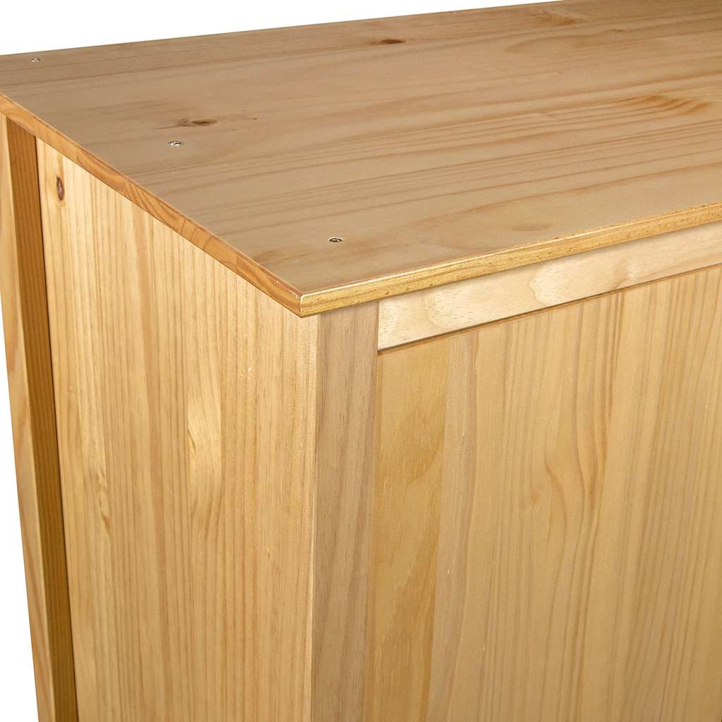 vidaXL Kleiderschrank mit 2 Türen Hill 89x50x170 cm Massivholz Kiefer