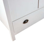 vidaXL Kleiderschrank mit 2 Türen Hill Weiß 89x50x170 cm Kiefernholz