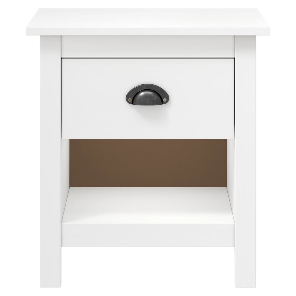 vidaXL Nachttische 2 Stk. Hill 46x35x49,5 cm Massivholz Kiefer
