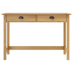 vidaXL Konsolentisch Hill mit 2 Schubladen 110×45×74 cm Kiefernholz