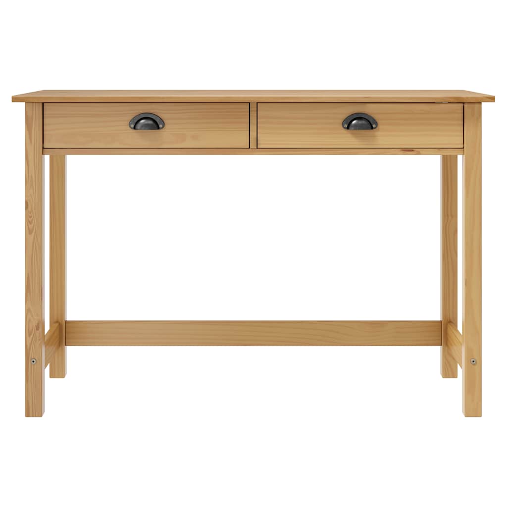 vidaXL Konsolentisch Hill mit 2 Schubladen 110×45×74 cm Kiefernholz