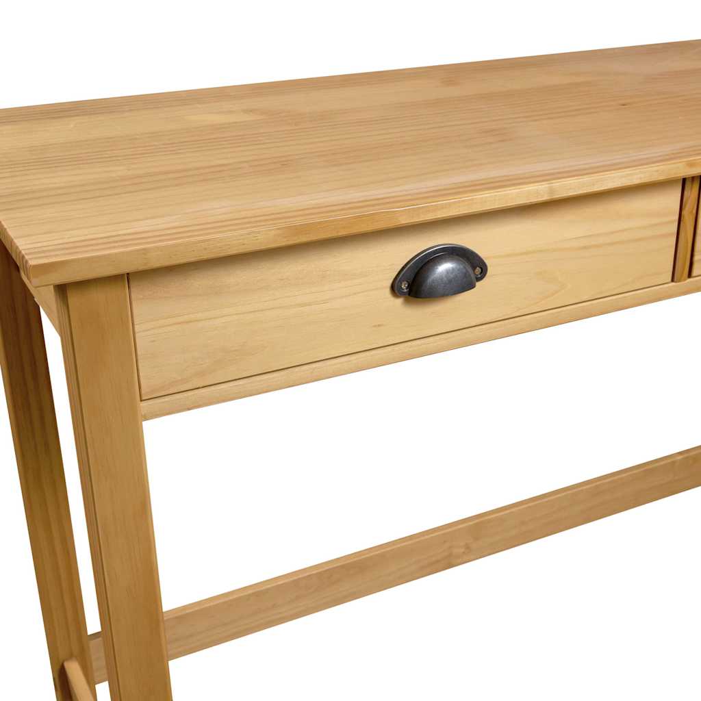 vidaXL Konsolentisch Hill mit 2 Schubladen 110×45×74 cm Kiefernholz