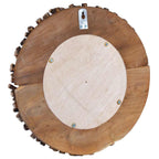 vidaXL Wandspiegel Teak Rund