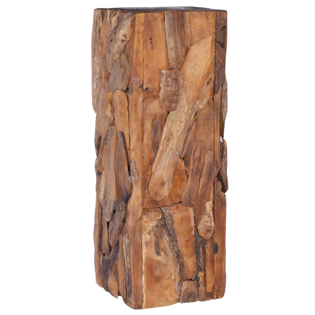vidaXL Beistelltisch 30x30x80 cm Massivholz Teak