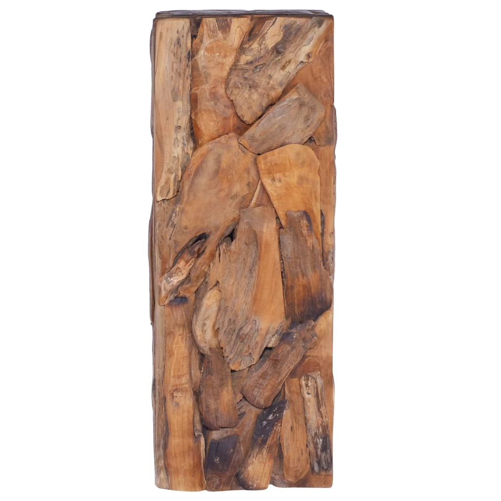 vidaXL Beistelltisch 30x30x80 cm Massivholz Teak