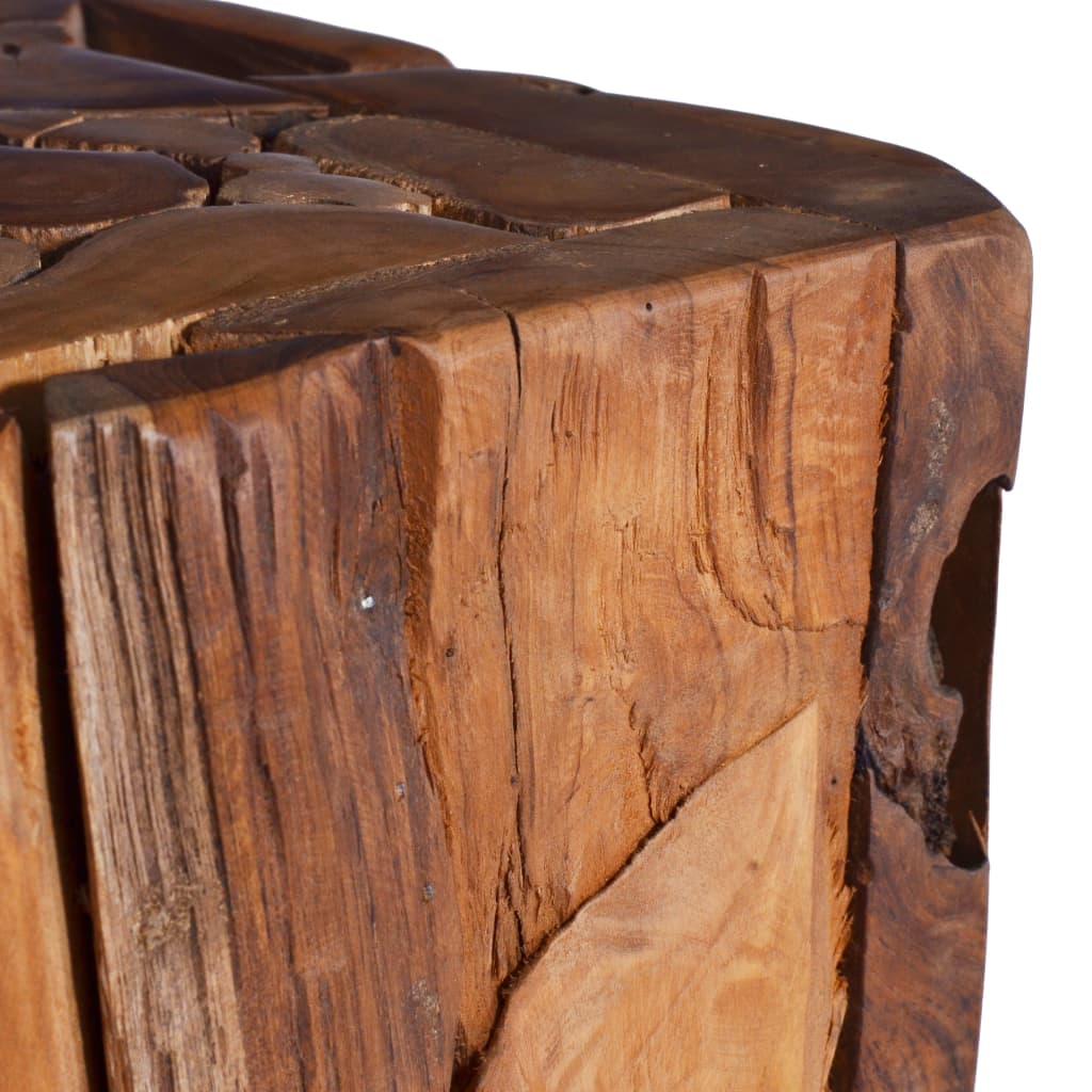 vidaXL Beistelltisch 30x30x80 cm Massivholz Teak