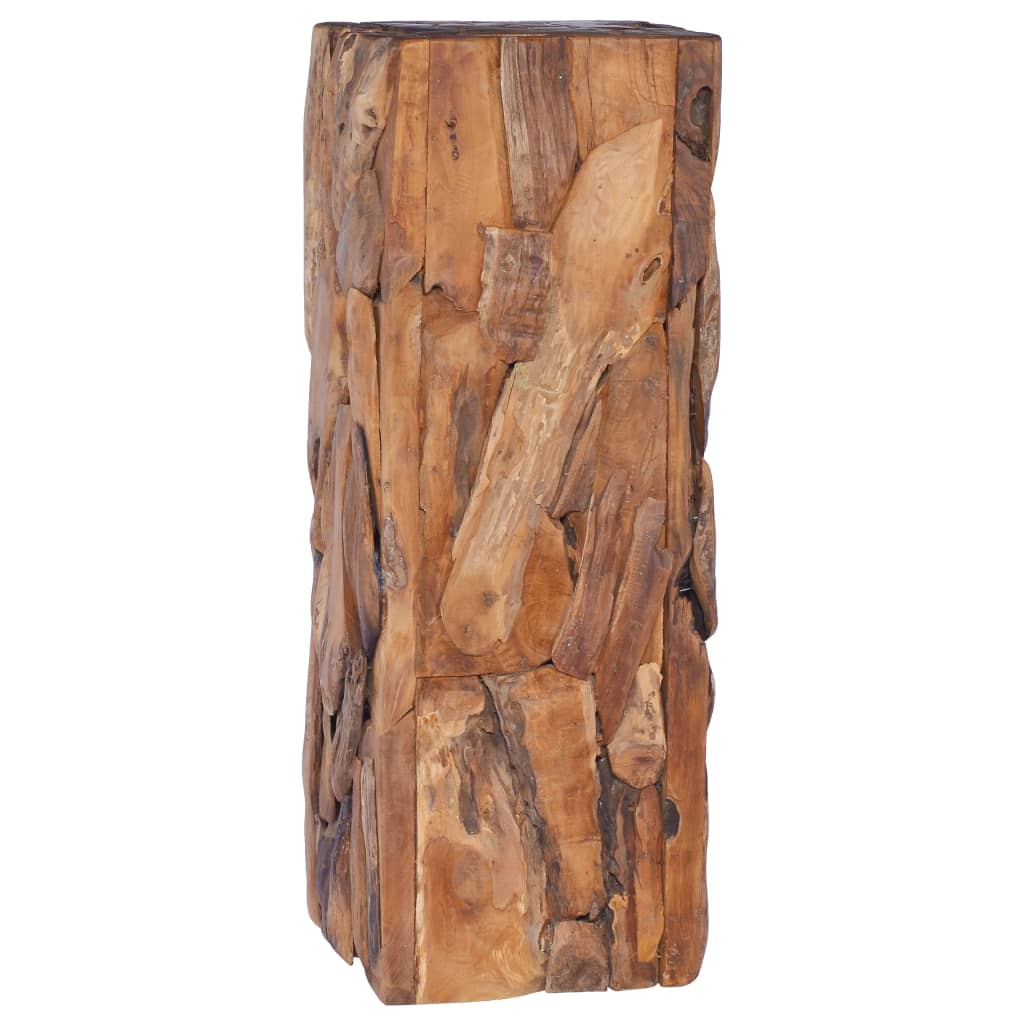 vidaXL Beistelltisch 30x30x80 cm Massivholz Teak