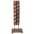 vidaXL Weinständer für 6 Flaschen 35x35x100 cm Massivholz Teak