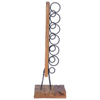 vidaXL Weinständer für 6 Flaschen 35x35x100 cm Massivholz Teak