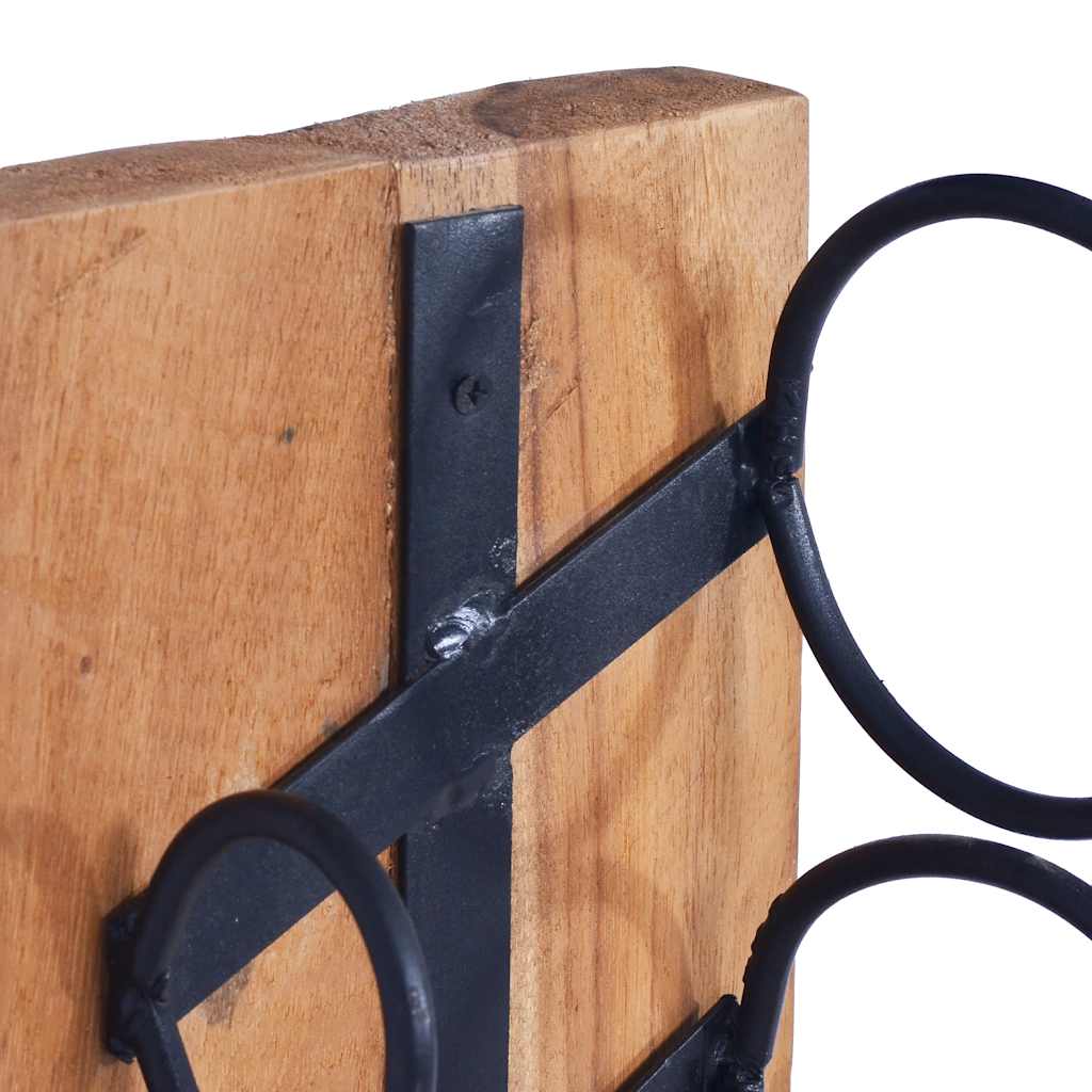 vidaXL Weinständer für 6 Flaschen 35x35x100 cm Massivholz Teak