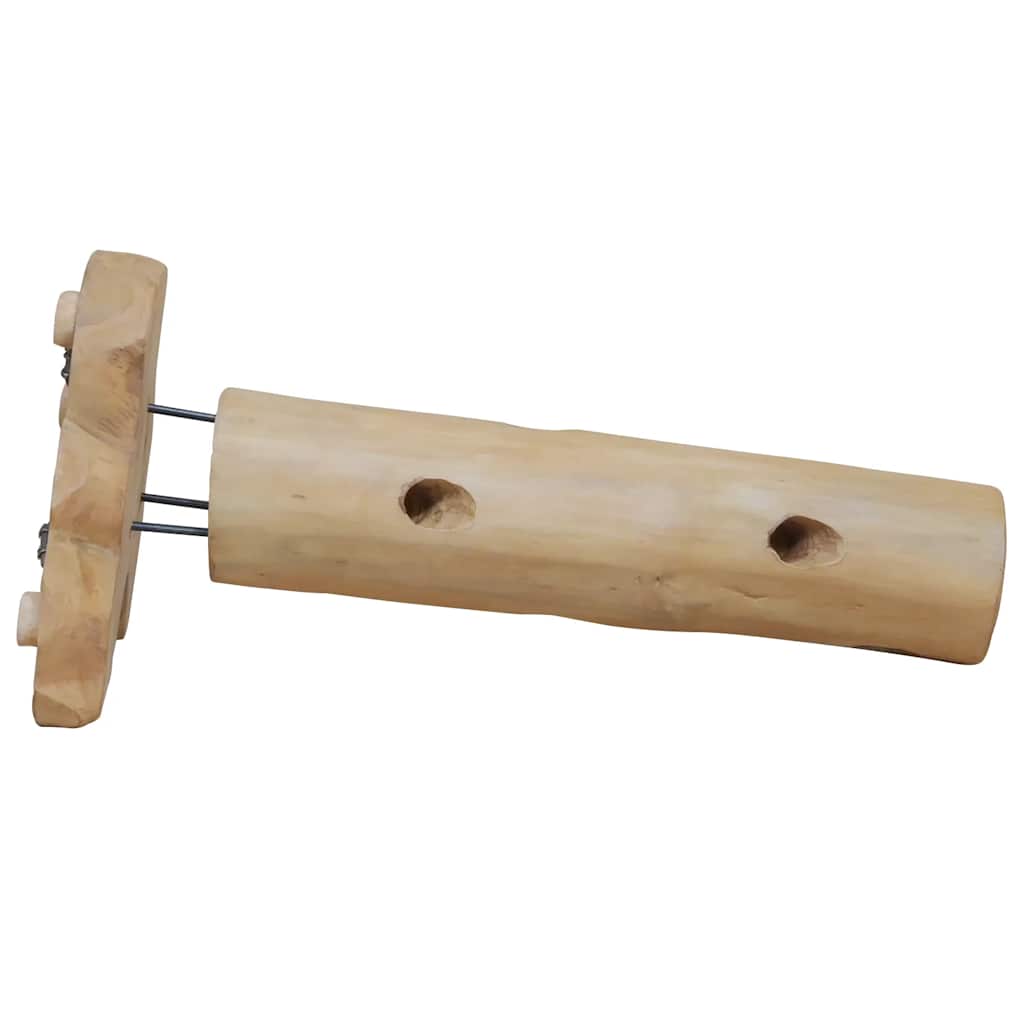 vidaXL Weinständer für 8 Flaschen 40x30x80 cm Massivholz Teak
