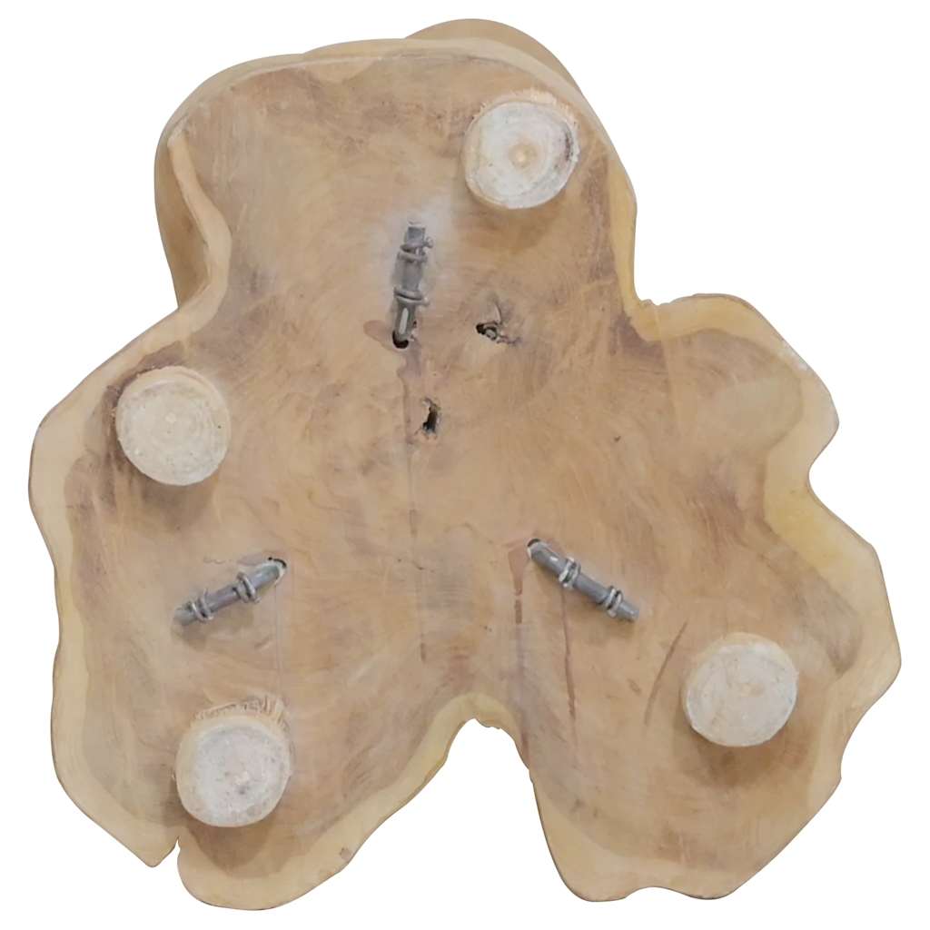 vidaXL Weinständer für 8 Flaschen 40x30x80 cm Massivholz Teak