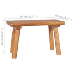 vidaXL Gartenbank Massivholz Teak