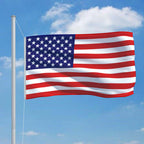 vidaXL Flagge der Vereinigten Staaten und Mast Aluminium 6,2 m