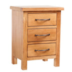 vidaXL Nachttische 2 Stk. 40x30x54 cm Massivholz Eiche