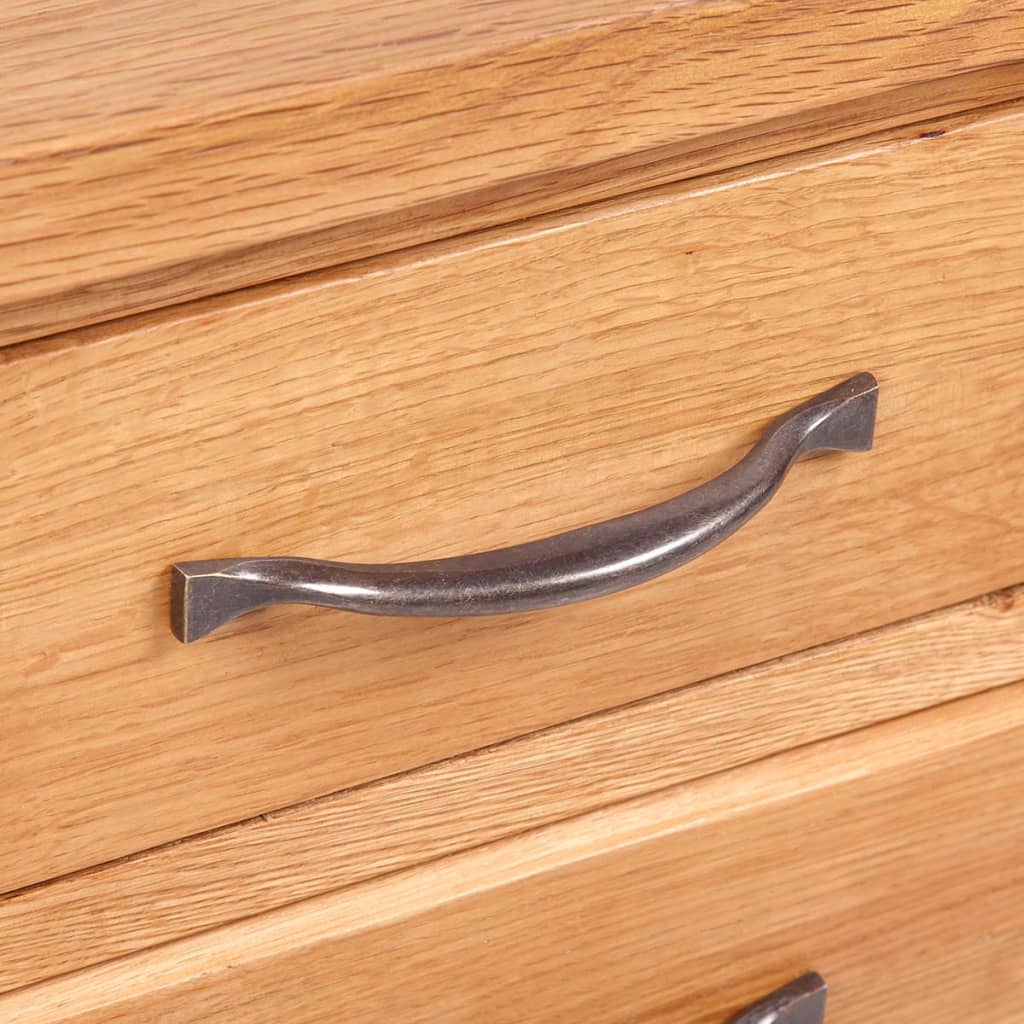 vidaXL Nachttische 2 Stk. 40x30x54 cm Massivholz Eiche