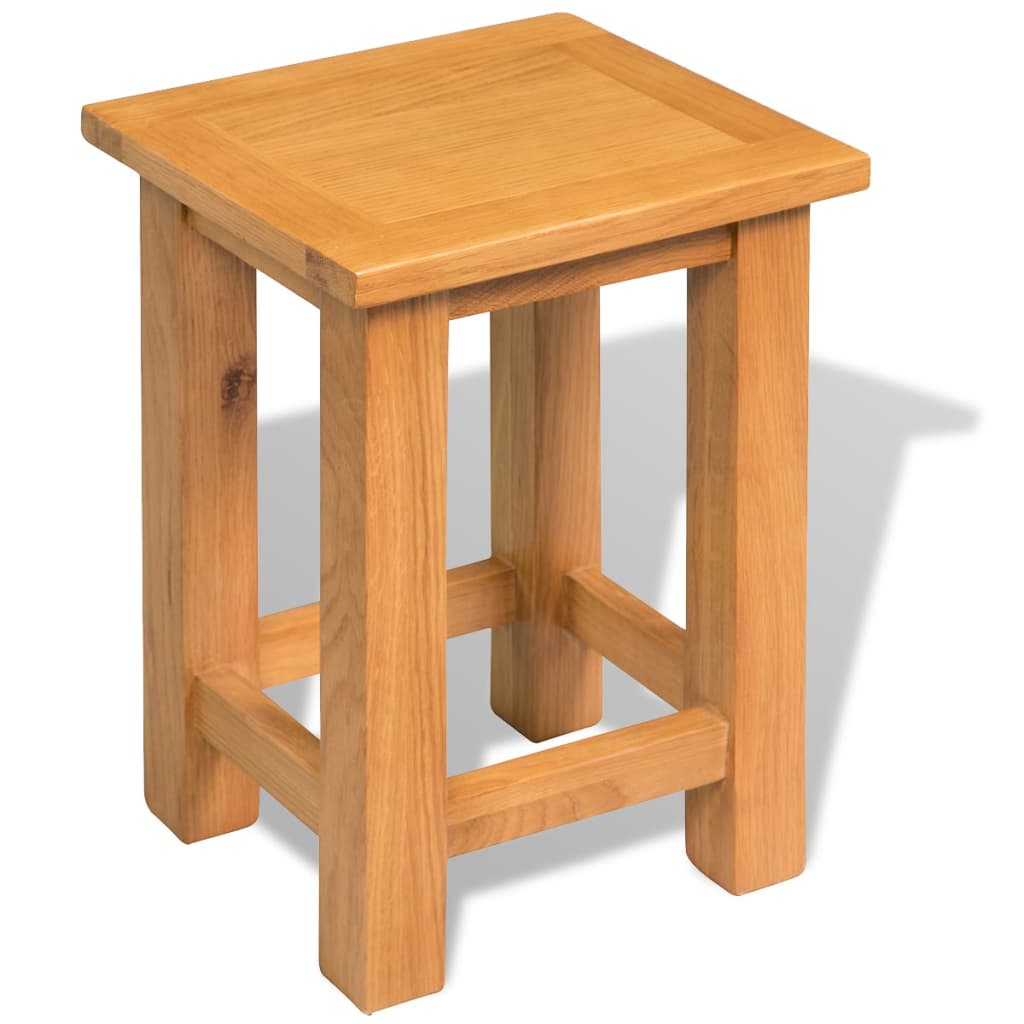 vidaXL Beistelltische 2 Stk. 27x24x37 cm Massivholz Eiche