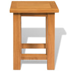 vidaXL Beistelltische 2 Stk. 27x24x37 cm Massivholz Eiche