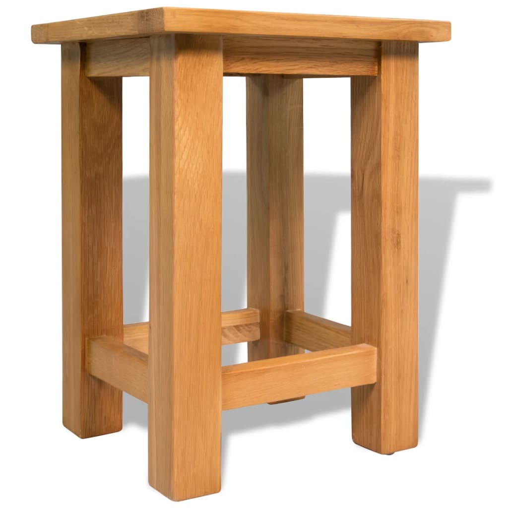 vidaXL Beistelltische 2 Stk. 27x24x37 cm Massivholz Eiche