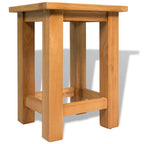 vidaXL Beistelltische 2 Stk. 27x24x37 cm Massivholz Eiche