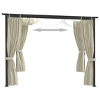 vidaXL Pavillon 4 x 3 m Creme