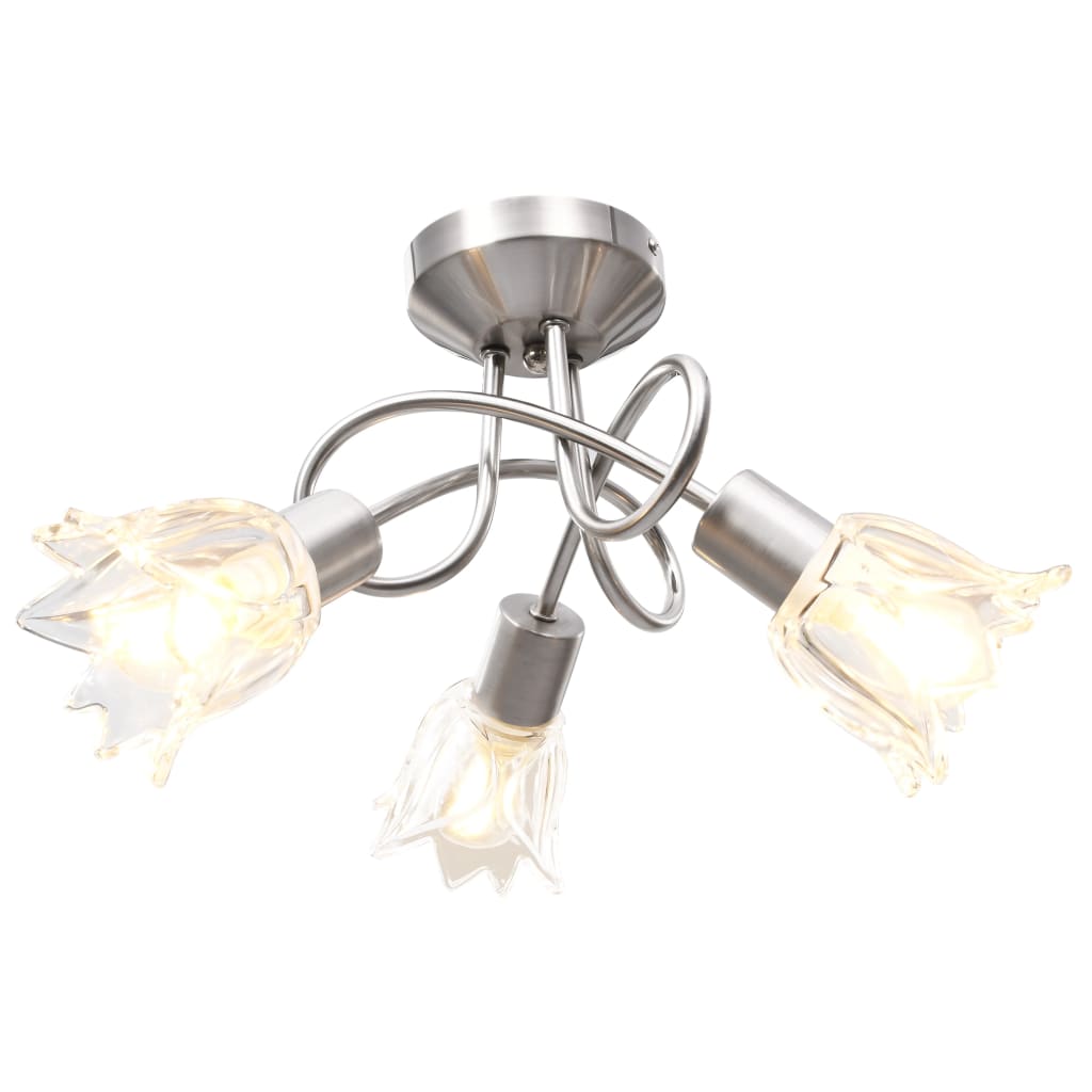 vidaXL Deckenleuchte Glas-Lampenschirme für 3 E14 Glühlampen