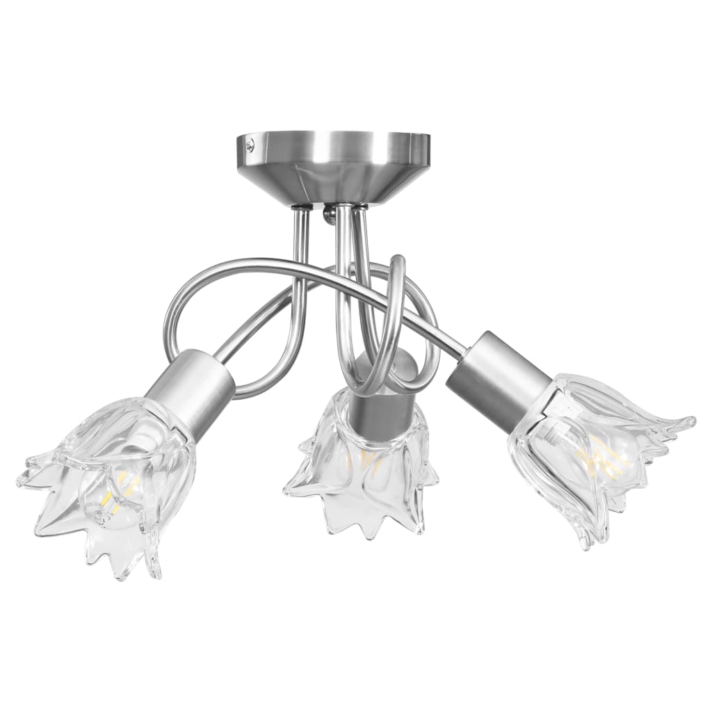 vidaXL Deckenleuchte Glas-Lampenschirme für 3 E14 Glühlampen