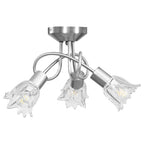 vidaXL Deckenleuchte Glas-Lampenschirme für 3 E14 Glühlampen