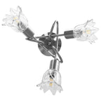 vidaXL Deckenleuchte Glas-Lampenschirme für 3 E14 Glühlampen