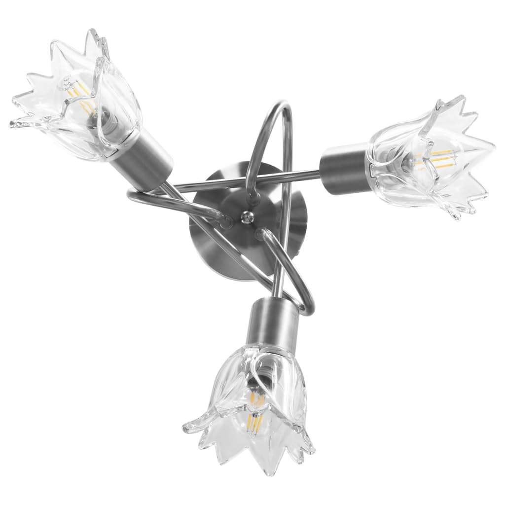 vidaXL Deckenleuchte Glas-Lampenschirme für 3 E14 Glühlampen