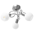 vidaXL Deckenleuchte mit Keramik-Lampenschirmen für 3 E14 Glühlampen
