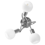 vidaXL Deckenleuchte mit Keramik-Lampenschirmen für 3 E14 Glühlampen
