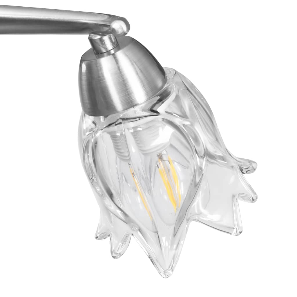 vidaXL Deckenleuchte mit Glasschirmen für 3 E14 Glühlampen